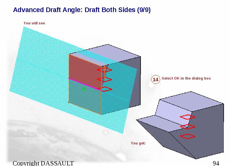 Advanced Draft Angle: Draft Both Sides (9/9)