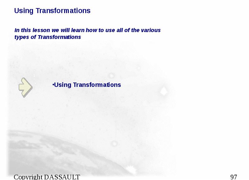 Using Transformations