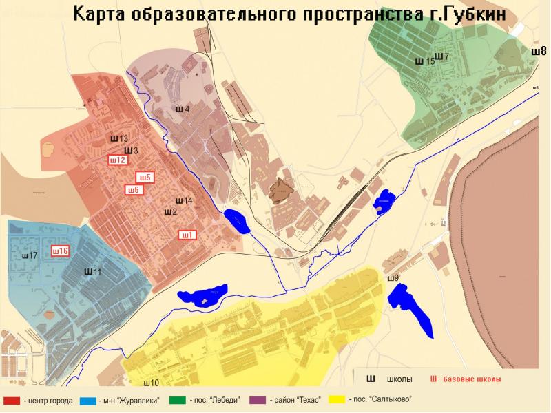 Карта губкина с улицами и номерами домов со спутника