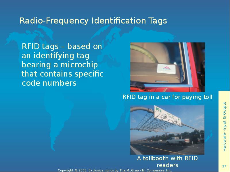 Radio-Frequency Identification Tags RFID tags – based on an identifying tag