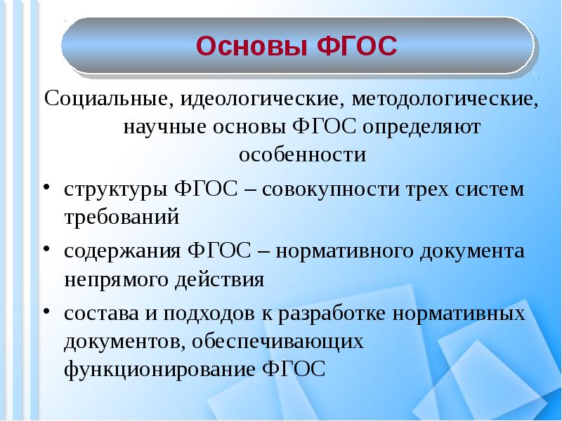 Принципы фгос. Основы ФГОС. Научная основа ФГОС. Методологические основания ФГОС.. Основы ФГОС социальные научные идеологические.