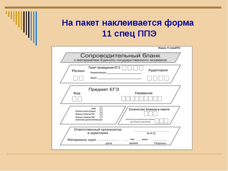 Сопроводительный лист к презентации