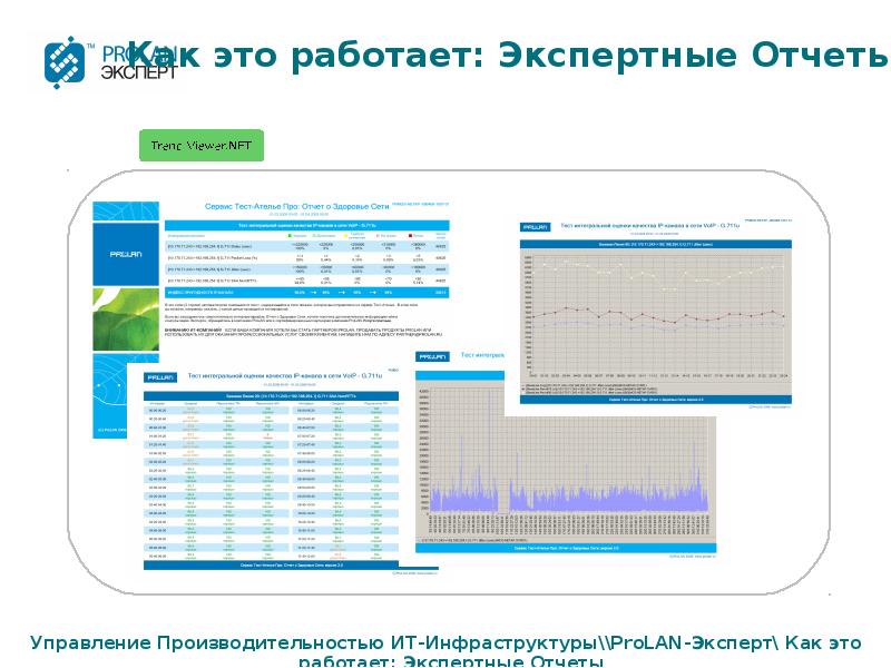 Управление отчетами. Тест на Пролан.