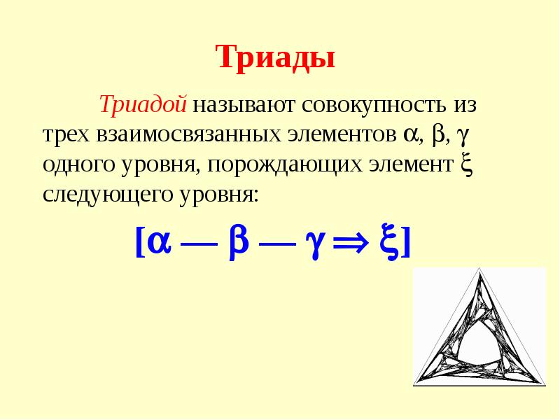 Триада это что простыми словами. Триады элементов. Триада физика. Триада называются. Иерархия триады.