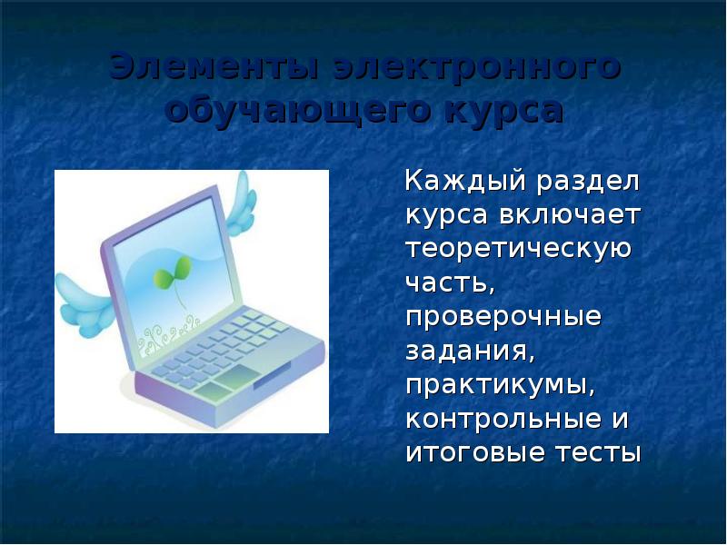 Электронное обучение презентация