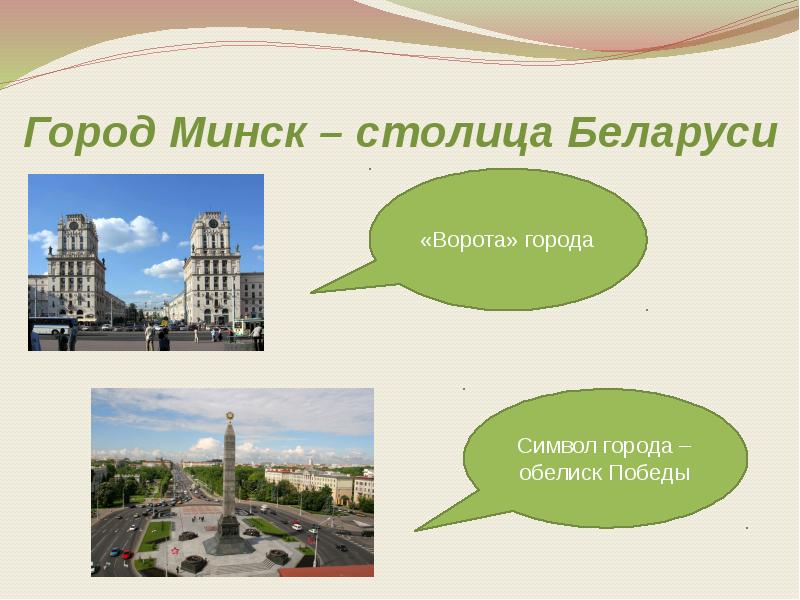 Презентация о минске