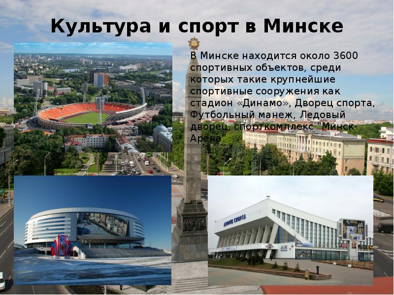 Минск презентация 4 класс