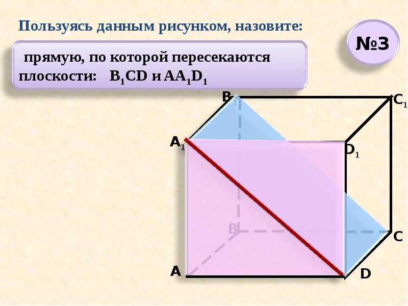 Пользуясь данным рисунком назовите плоскость