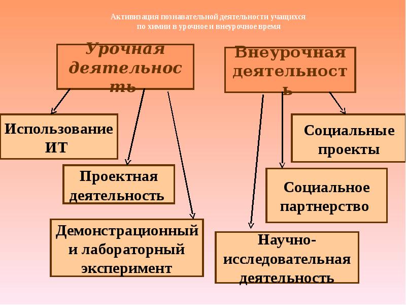 Познавательная деятельность учащихся