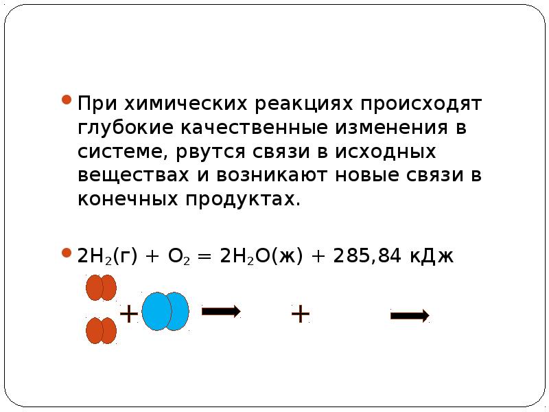 Тепловой эффект химической реакции энтальпия