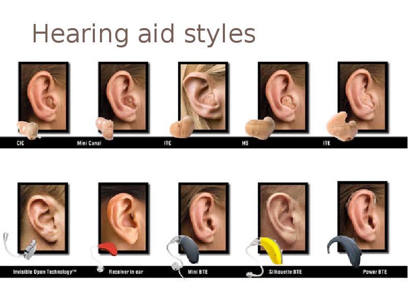 Hearing aid styles Hearing aid styles