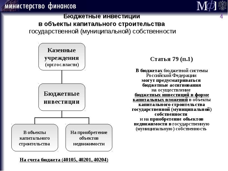 Инвестиции бюджетного учреждения