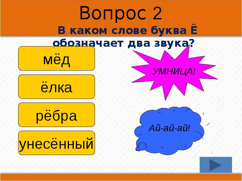 В каком слове буква е обозначает