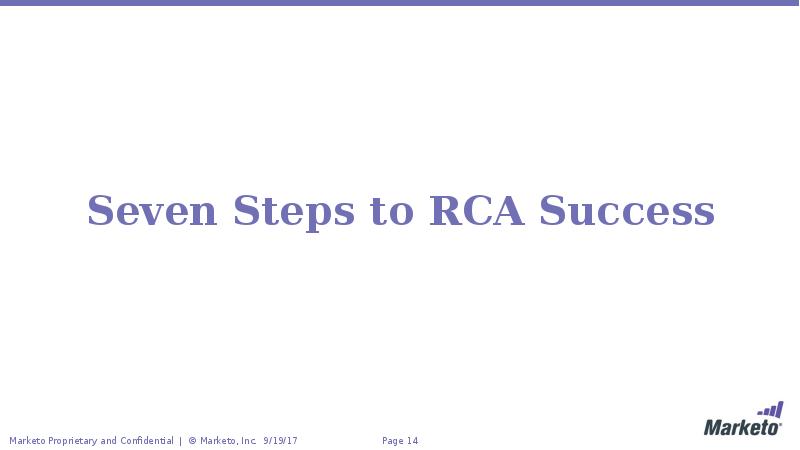 Seven Steps to RCA Success