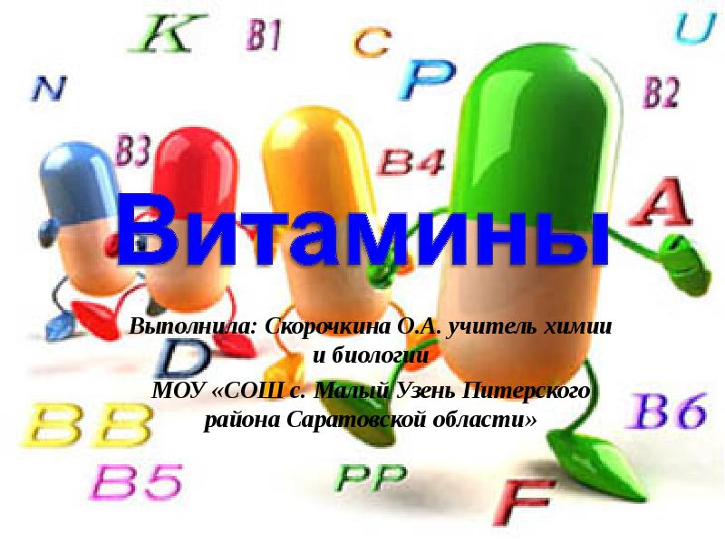 Витамины презентация 10 класс химия