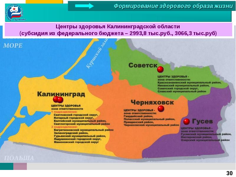 Национальные проекты калининградской области