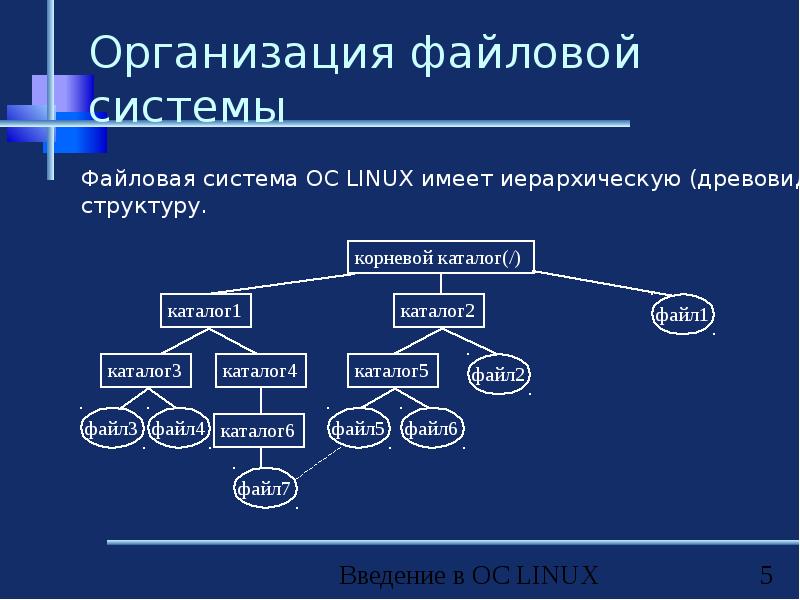 Файловая система определяет