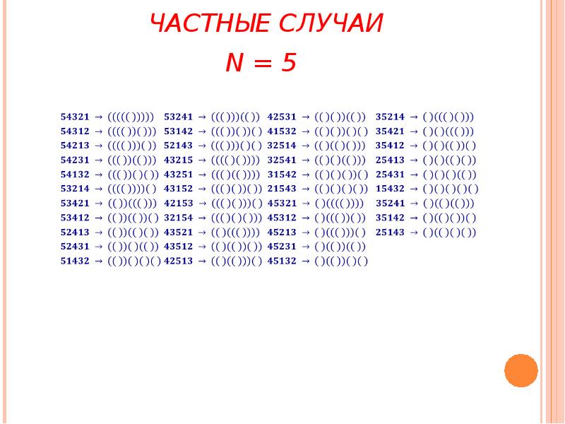 ЧАСТНЫЕ СЛУЧАИ ЧАСТНЫЕ СЛУЧАИ