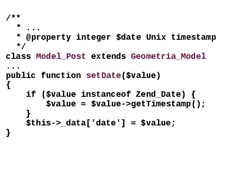 Unix Date. Integral properties. SETDATE примеры.