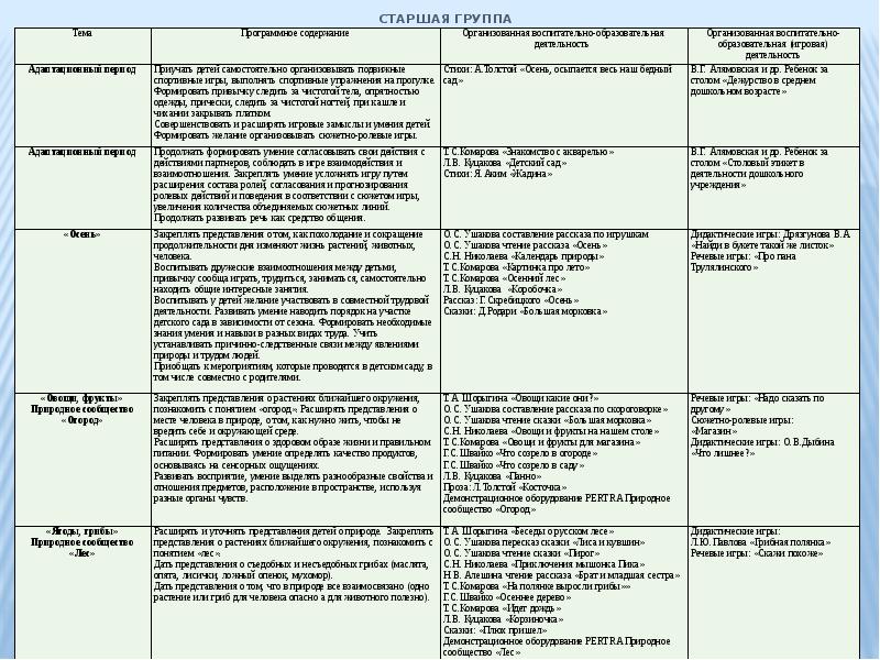 Ежедневные планы воспитателя школы интерната