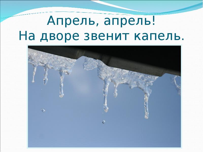 Тают тают тают на губах. Звенит капель. Апрель звенит капель. Сосульки тают весной. Весенние приметы сосульки.