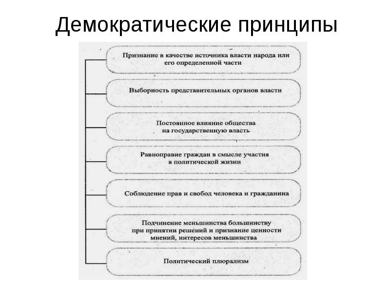 Принципы демократического политического процесса. Демократические принципы. Основные принципы демократизации. Принцип демократизации.