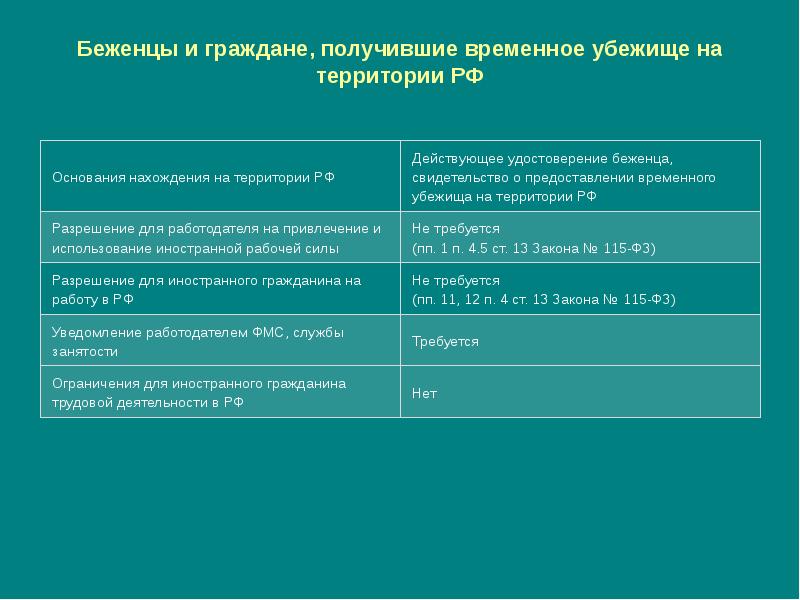 Основание предоставления убежища иностранным. Беженец и временное убежище в чем разница.