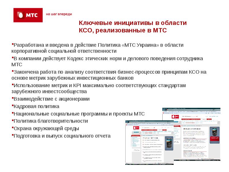 Презентация компании мтс