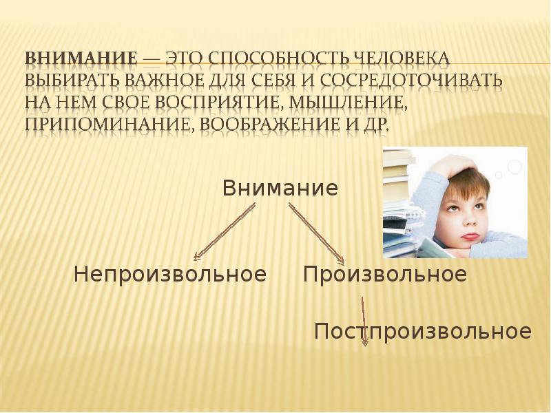 Произвольное внимание презентация