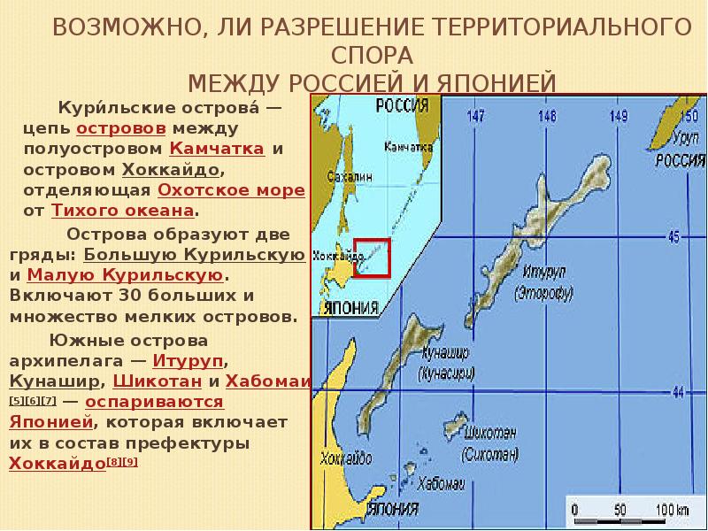 Курильские острова спор между россией