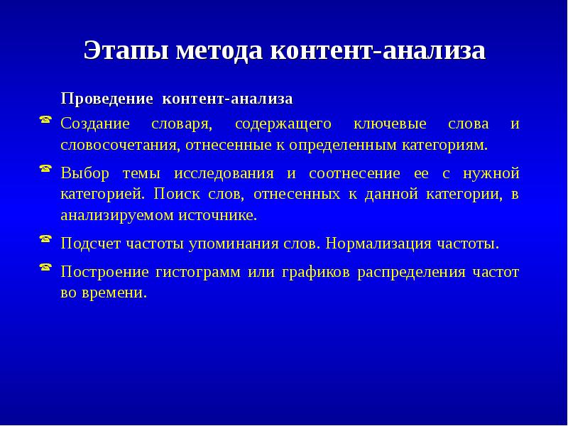 Стадии метода. Этапы проведения контент-анализа. Последовательность этапов контент анализа. Этапы ивент анализа. Этапы применения методики контент-анализа..