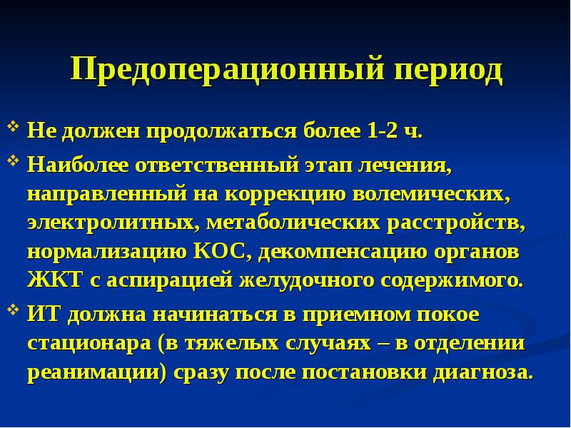 Предоперационный период тесты с ответами