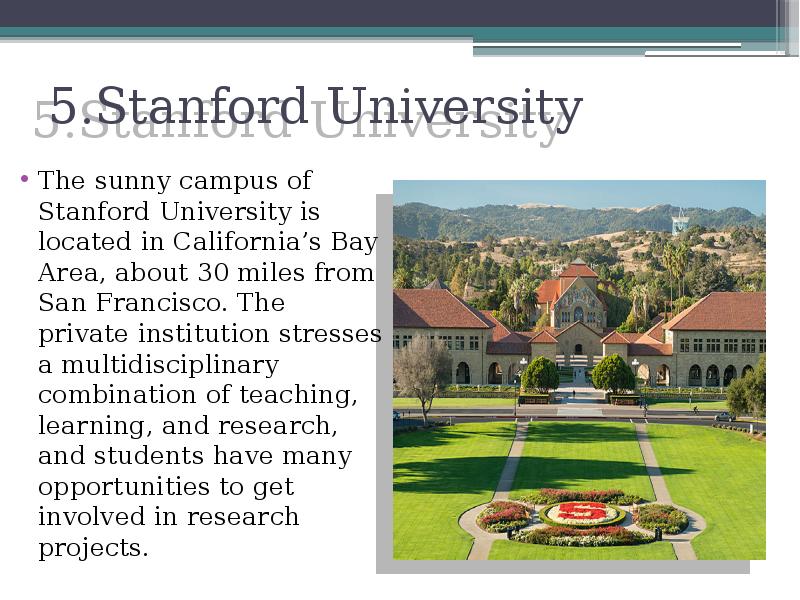 Top 10 Universities in USA - презентация, доклад, проект