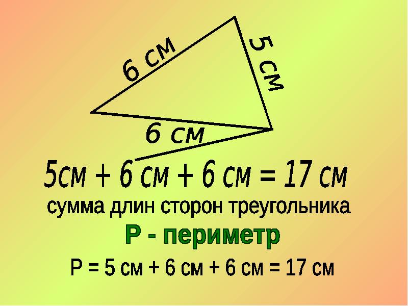 Периметр треугольника фото