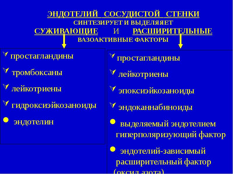 Патофизиология сосудистого тонуса презентация