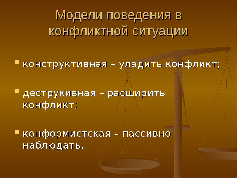 Конструктивной модели поведения. Модели поведения в конфликтных ситуациях. Конструктивная модель поведения. Конструктивная модель поведения в конфликте. Конформистская модель поведения в конфликте.