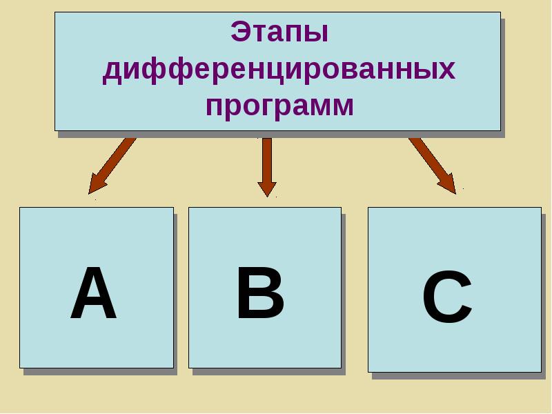 Дифференциация программа. Дифференциация программа