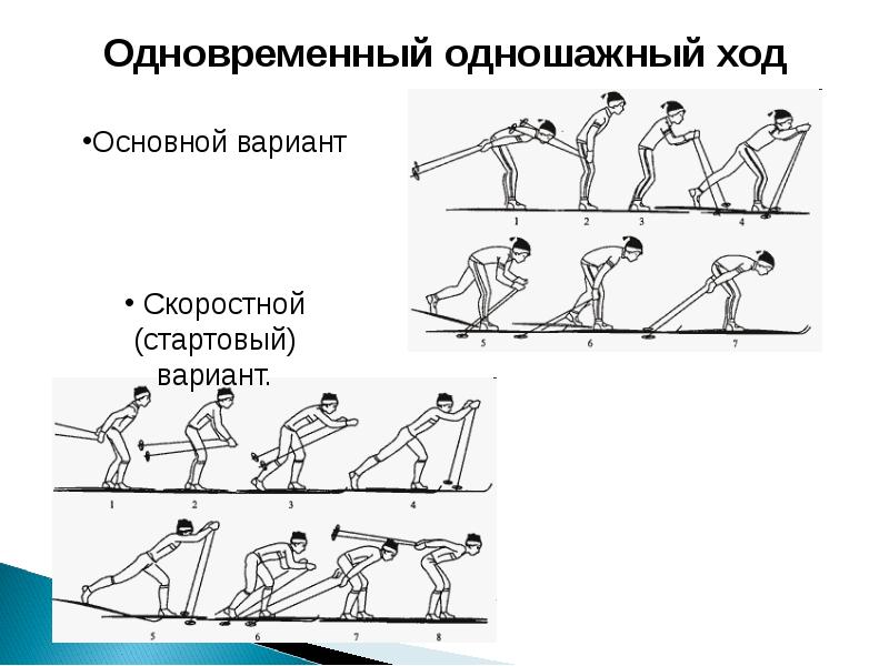 Одновременный одношажный ход картинка