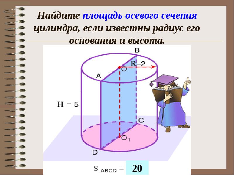 Площадь осевого сечения 12. Площадь осевого сечения цилиндра формула. Осевое сечение цилиндра формула. Площадь сечения цилиндра формула. Как найти площадь поперечного сечения цилиндра.