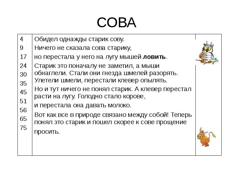 Презентация старик и сова