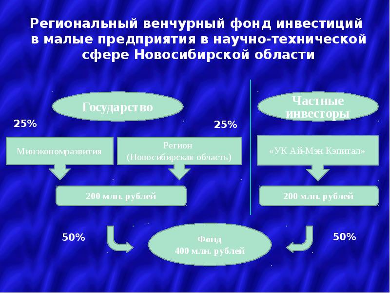 Проект который с наибольшей вероятностью получить финансирование от венчурного фонда это тест