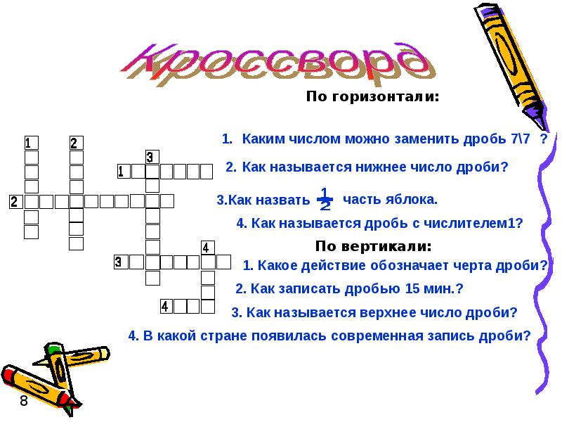 Проект по математике на тему дроби 6 класс