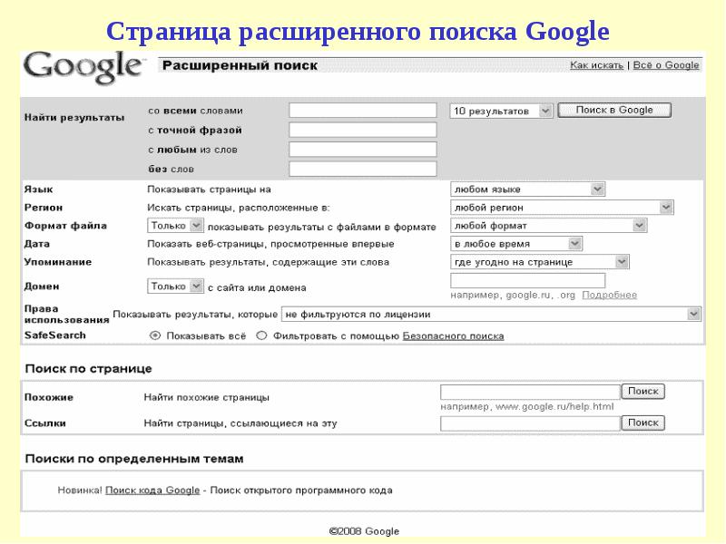 Информационно поисковая карта ипк в