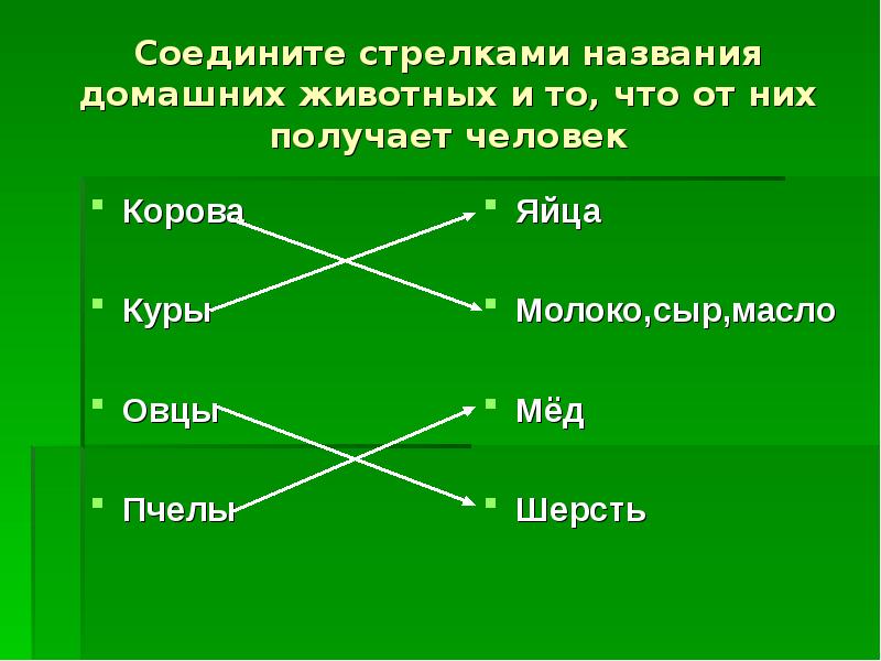 Укажи стрелками названия. Соедини стрелками животных. Соедини стрелками что получает человек от домашних животных. Соедините стрелкой заглавие произведения с жанром. Соедини стрелками название животного с органами дыхания.