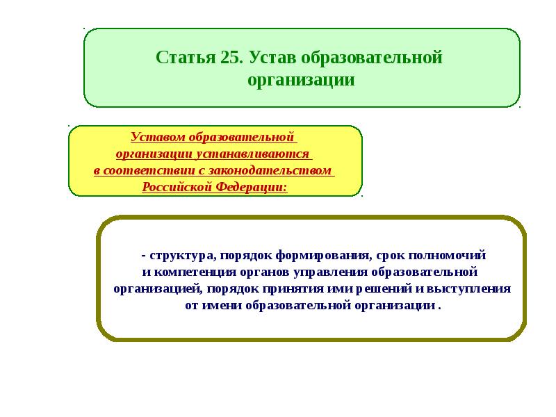 Организация деятельности детского общественного объединения. . Устав образовательной организации- структура, порядок принятия..