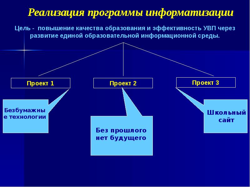 Реализация программы. Реализация программы информатизации. Цели программы информатизации. Программы информатизации образования. План информатизации.