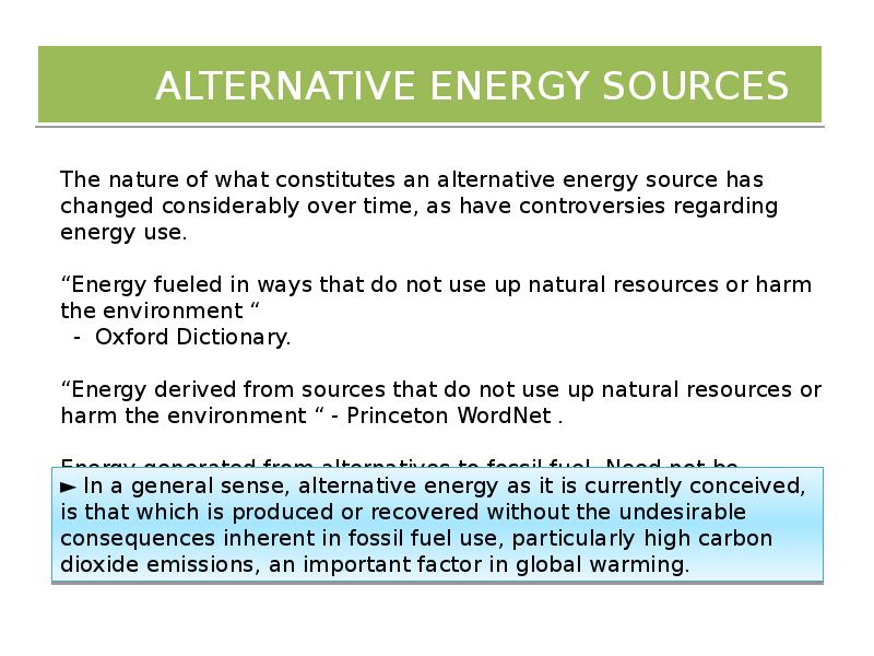 Alternative energy spotlight 10 презентация