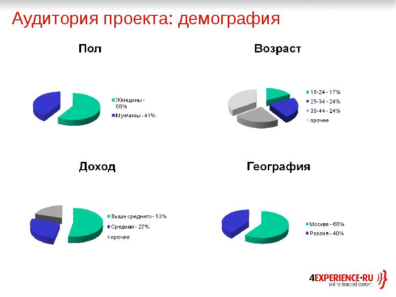 Аудитория проекта это