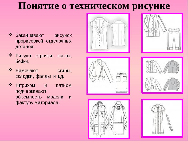 Технические рисунки моделей с элементами технического конструирования