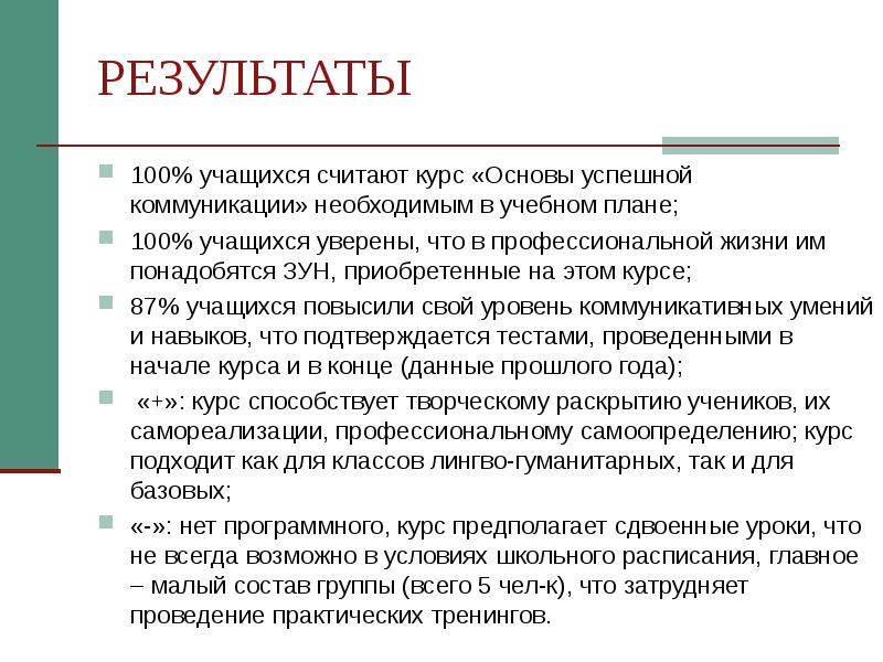 Условия успешного общения презентация